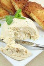 Moulded chicken meat pate vertical Royalty Free Stock Photo