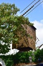 Moulin de la Galette from Rue Lepic at Montmartre. Paris, France. Royalty Free Stock Photo