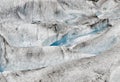 Moulin at Mendenhall Glacier, Juneau, Alaska Royalty Free Stock Photo