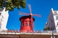 Moulin Rouge cabaret in Paris, France Royalty Free Stock Photo