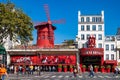 Moulin Rouge cabaret in Paris, France Royalty Free Stock Photo