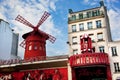 Moulin Rouge cabaret. Paris, France. Royalty Free Stock Photo