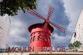 Moulin Rouge Cabaret in Paris Royalty Free Stock Photo