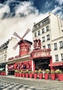 Moulin Rouge cabaret, Paris. Royalty Free Stock Photo