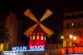 Moulin Rouge is a famous cabaret and thater in Paris, France