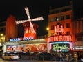 Moulin Rouge landmark building in Paris, France