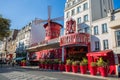 The Moulin Rouge in Montmartre Paris, France, Royalty Free Stock Photo