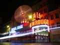 The Moulin Rouge at Night, Montmartre, Paris