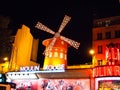 Moulin Rouge in Paris , France Royalty Free Stock Photo