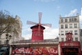 Moulin Rouge from Paris, France is the most famous cabaret in the world, Royalty Free Stock Photo