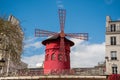 Moulin Rouge from Paris, France is the most famous cabaret in the world, Royalty Free Stock Photo