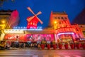 The Moulin Rouge in Paris, France Royalty Free Stock Photo