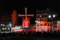 Moulin Rouge and Pigalle place Royalty Free Stock Photo