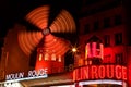 Moulin Rouge Windmill at Night