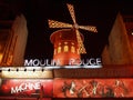 The Moulin Rouge ,Paris one of the most beautiful and romantic places in the world. Plenty of cultural monuments Royalty Free Stock Photo