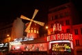The Moulin Rouge ,Paris one of the most beautiful and romantic places in the world. Plenty of cultural monuments Royalty Free Stock Photo