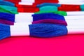 Mouline. Multicolored thread for embroidery. Colorful thread for embroidery. Threads of a moulin