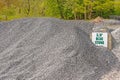 mound of Bluestone sedimentary rock used as mulch