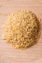 Mound of brown rice Royalty Free Stock Photo