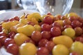 Mound of Cherry Tomatoes on Kitchen Counter Royalty Free Stock Photo