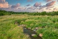 Mound Creek at Blue Mounds State Park at Dusk Royalty Free Stock Photo