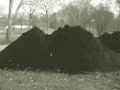 Mound of dirt in sepia tones Royalty Free Stock Photo