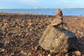 Mound of gravel was constructed on the shore