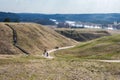 Mound hills in Lithuanian historic capital Kernave