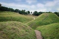 Mound hills in Lithuanian historic capital Kernave