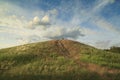 Mound at sunset Royalty Free Stock Photo