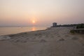 Mounds of beach sand on Rio Negro Royalty Free Stock Photo