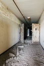 Mounds of Bird Poop in Hallway - Abandoned Hospital