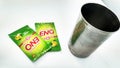 Assorted ENO products on white background. ENO is fast-acting effervescent fruit Royalty Free Stock Photo