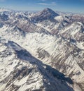 Mount Aconcagua in Argentina highest pick in America continent Royalty Free Stock Photo