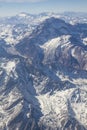 Mount Aconcagua in Argentina highest pick in America continent. Range of the Andes between Argentina and Chile Royalty Free Stock Photo