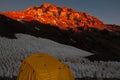 Mount Aconcagua. highest pik of south America Royalty Free Stock Photo