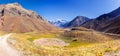 Scenic Andes Mountain Range Panoramic Landscape Royalty Free Stock Photo