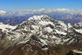 Mount Aconcagua. Aerial view. Andes mountains in Argentina.