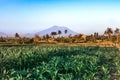 Mount Agung landscape. Holy Volcano Agung. Bali island.