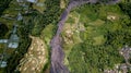 Mount Agung volcanic lahar in Bali Royalty Free Stock Photo