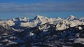 Mount Albristhorn and Rinderberg in winter