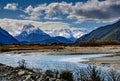Mount Alfred and Dart River at Glenorchy Royalty Free Stock Photo