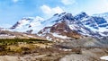 Mount Andromeda, Mount Athabasca, Hilda Peak and Boundery Peak south of the Athabasca Glacier in the Columbia Icefields