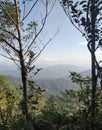 Beautiful scenery from Mount Angsi in Malaysia. Royalty Free Stock Photo