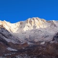 Mount Annapurna from Annapurna south base camp Royalty Free Stock Photo