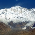 Mount Annapurna from Annapurna south base camp Royalty Free Stock Photo