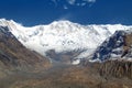 Mount Annapurna from Annapurna south base camp Royalty Free Stock Photo