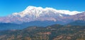 Mount Annapurna range, Nepal Himalayas mountains Royalty Free Stock Photo