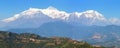 Mount Annapurna range, Nepal Himalayas mountains Royalty Free Stock Photo