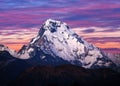 Mount Annapurna South, Nepal Himalaya Royalty Free Stock Photo